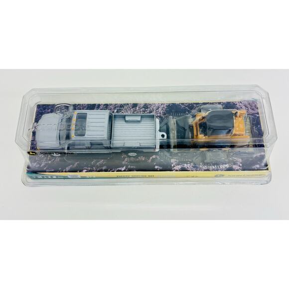 Ertl John Deere Pickup Hauling Set 1:32 Diecast Grey w/ Skid Steer 37510 Sealed - Picture 9 of 10